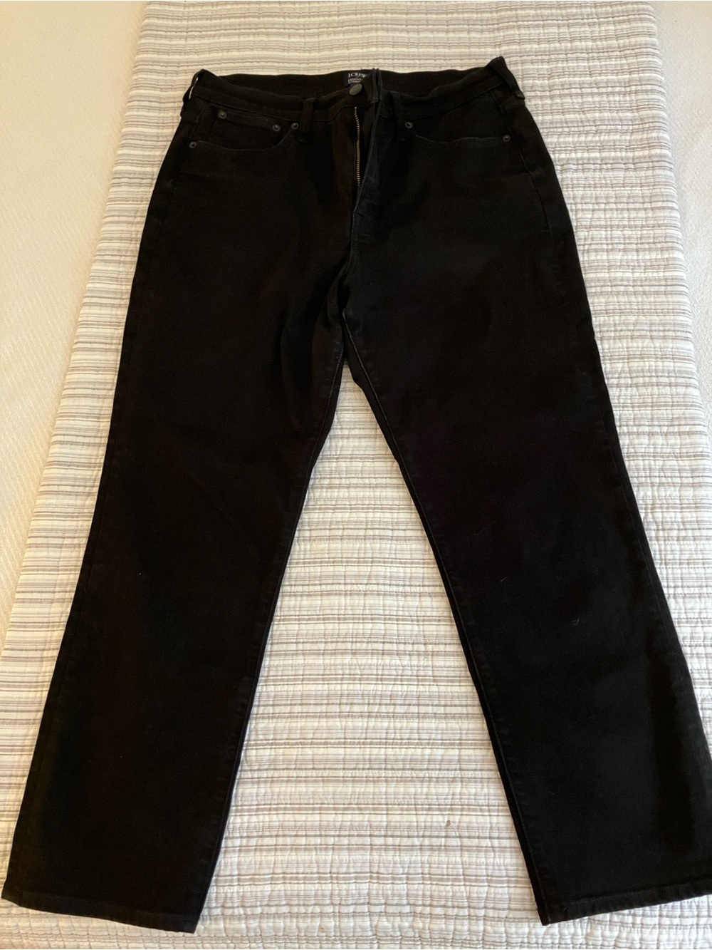 J. Crew (Factory) Essential Straight Black Jeans